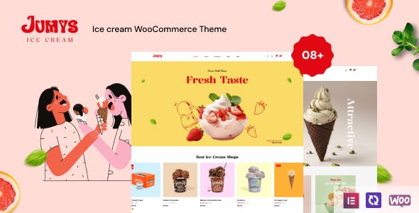 Jumys – Ice Cream WooCommerce WordPress Theme