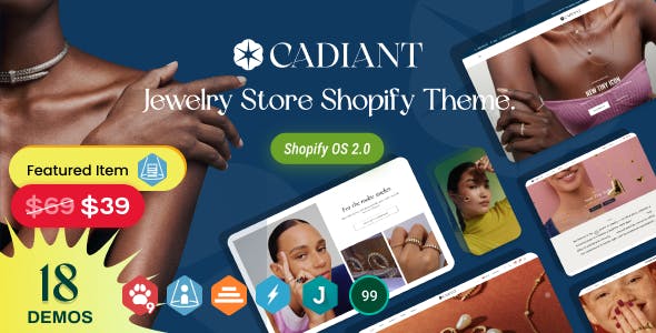 Cadiant - Jewelry Store Shopify Theme OS 2.0