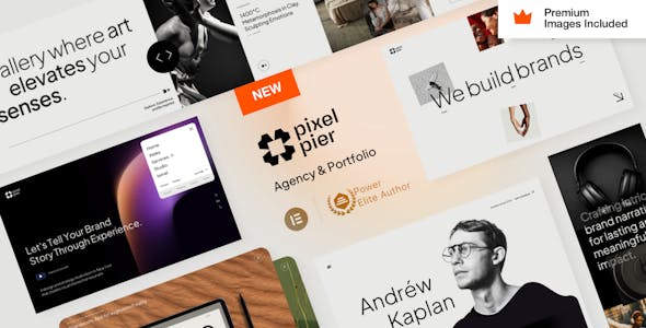 Pixelpiernyc - Portfolio Creative Agency Freelancer WordPress Theme