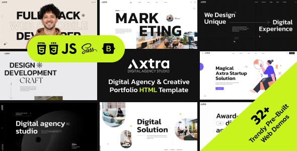 Axtra - Digital Agency Portfolio Template