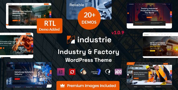 Industrie - Factory & Industry WordPress Theme