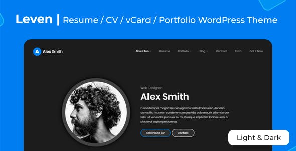 Leven - Resume Theme