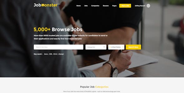 Jobmonster - Job Board WordPress Theme