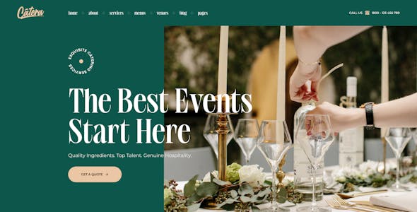 Catera - Catering & Event Planner Wordpress Theme