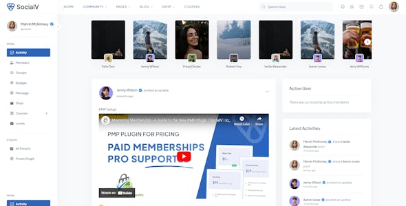 SocialV - Social Network and Community BuddyPress Theme