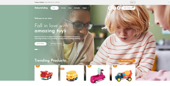 Babyminding - Kids Toys Children Fashion Store Shopify OS 2.0