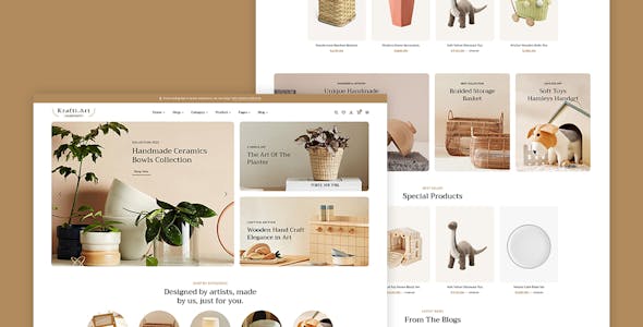 KraftiArt - Furniture, Art & Crafts - WooCommerce Responsive Theme