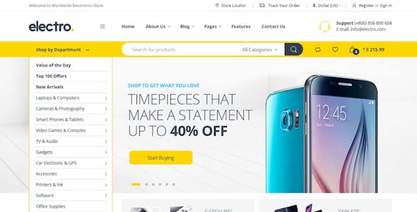 Electro Electronics Store WooCommerce Theme