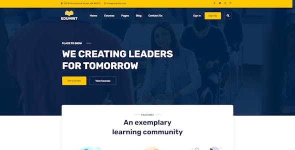 Edumint – LMS, Online Courses, Education WordPress Theme