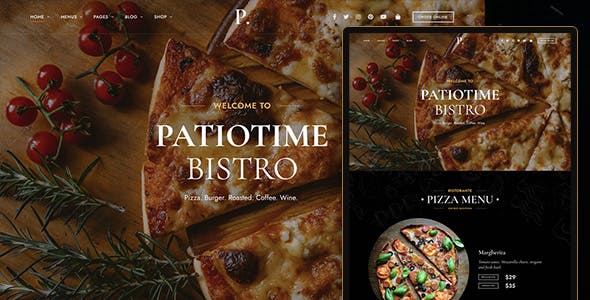 PatioTime - Restaurant WordPress Theme