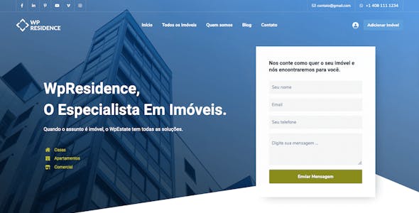 Residence Real Estate WordPress Theme