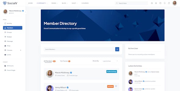 SocialV - Social Network and Community BuddyPress Theme