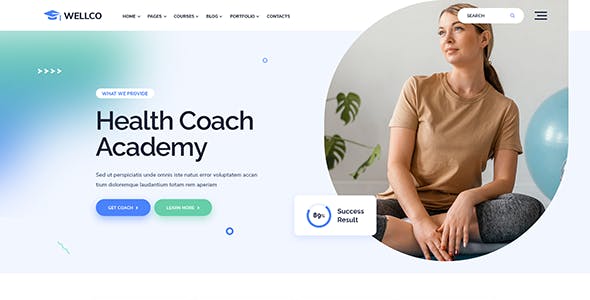 Wellco - Coaching & Online Courses WordPress Theme