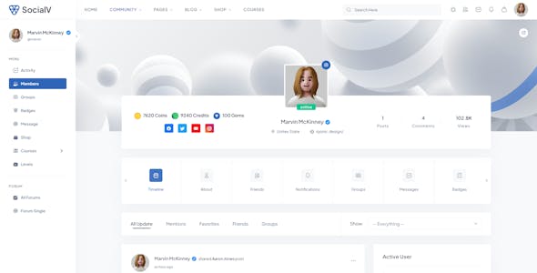 SocialV - Social Network and Community BuddyPress Theme