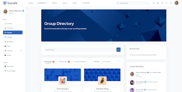 SocialV - Social Network and Community BuddyPress Theme