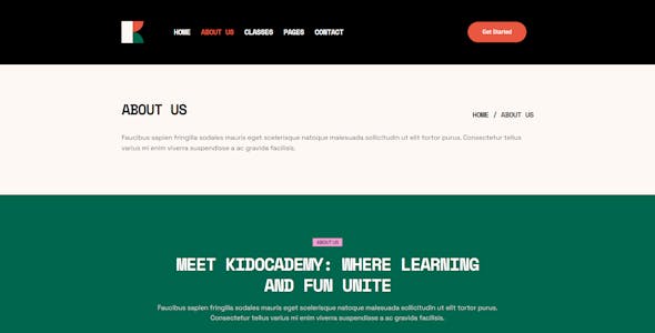 Kidocademy - Kindergarten & Preschool Elementor Template Kits