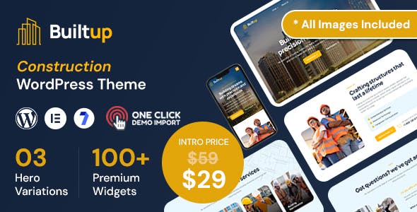 Builtup - Construction WordPress Theme