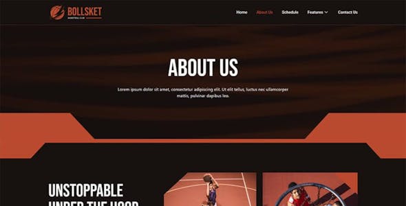 Bollsket - Basketball Club & Sport Elementor Template Kit
