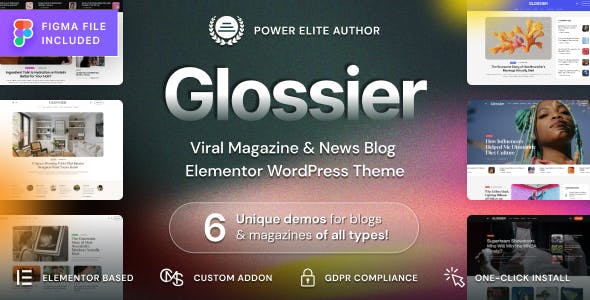 Glossier - Newspaper & Viral Magazine WordPress Theme