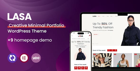 Lasa - Creative Minimal Portfolio WordPress Theme